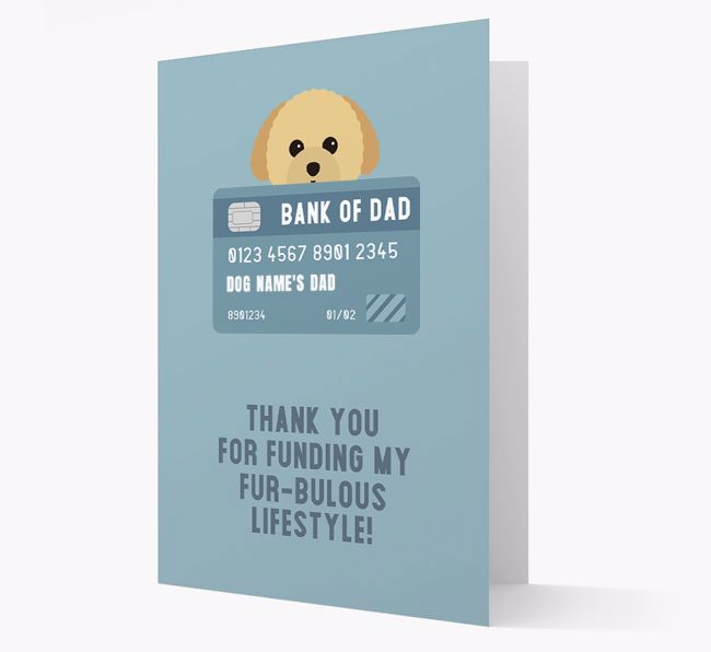 'Bank of Dad' - Personalised {breedFullName} Card